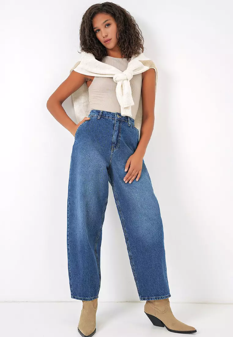 High Waist Baggy Jeans