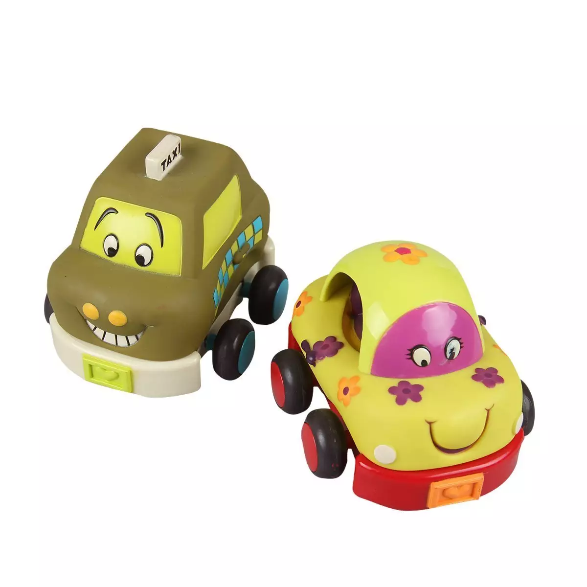 Buy Battat [B.Toys] Wheeeels Soft Cars Pull Back Vehicles with Chimes