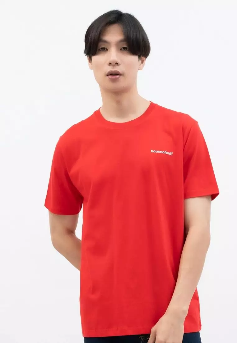 Kaos Polos Pria Premium Katun Combed Lengan Pendek Merah