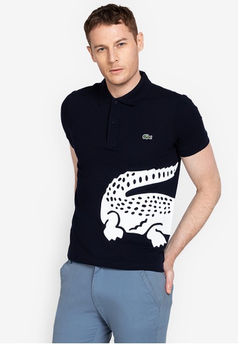 Buy Lacoste Men S Oversized Crocodile Print Polo Shirt 2020 Online Zalora Philippines