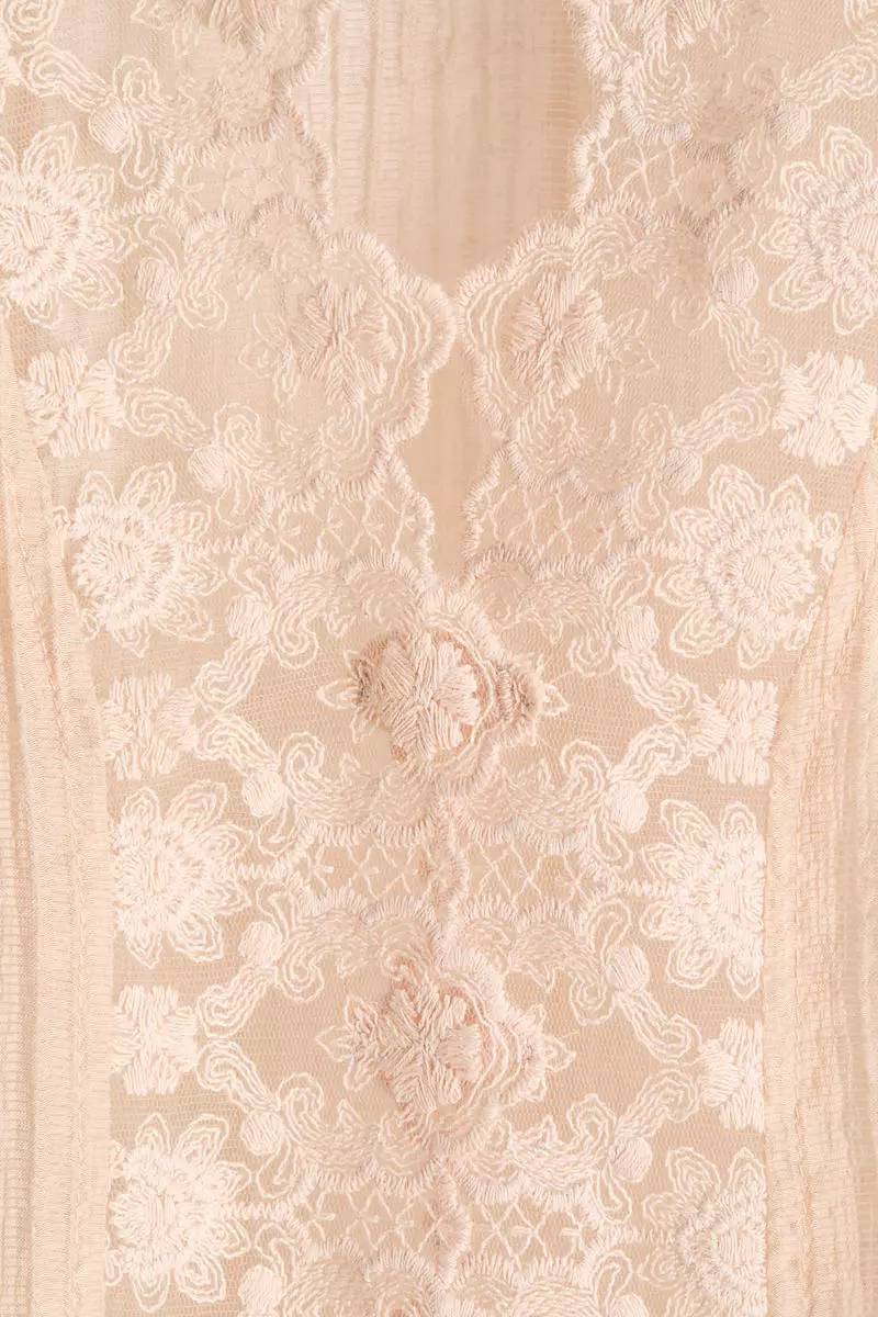 Lace-trimmed vest top