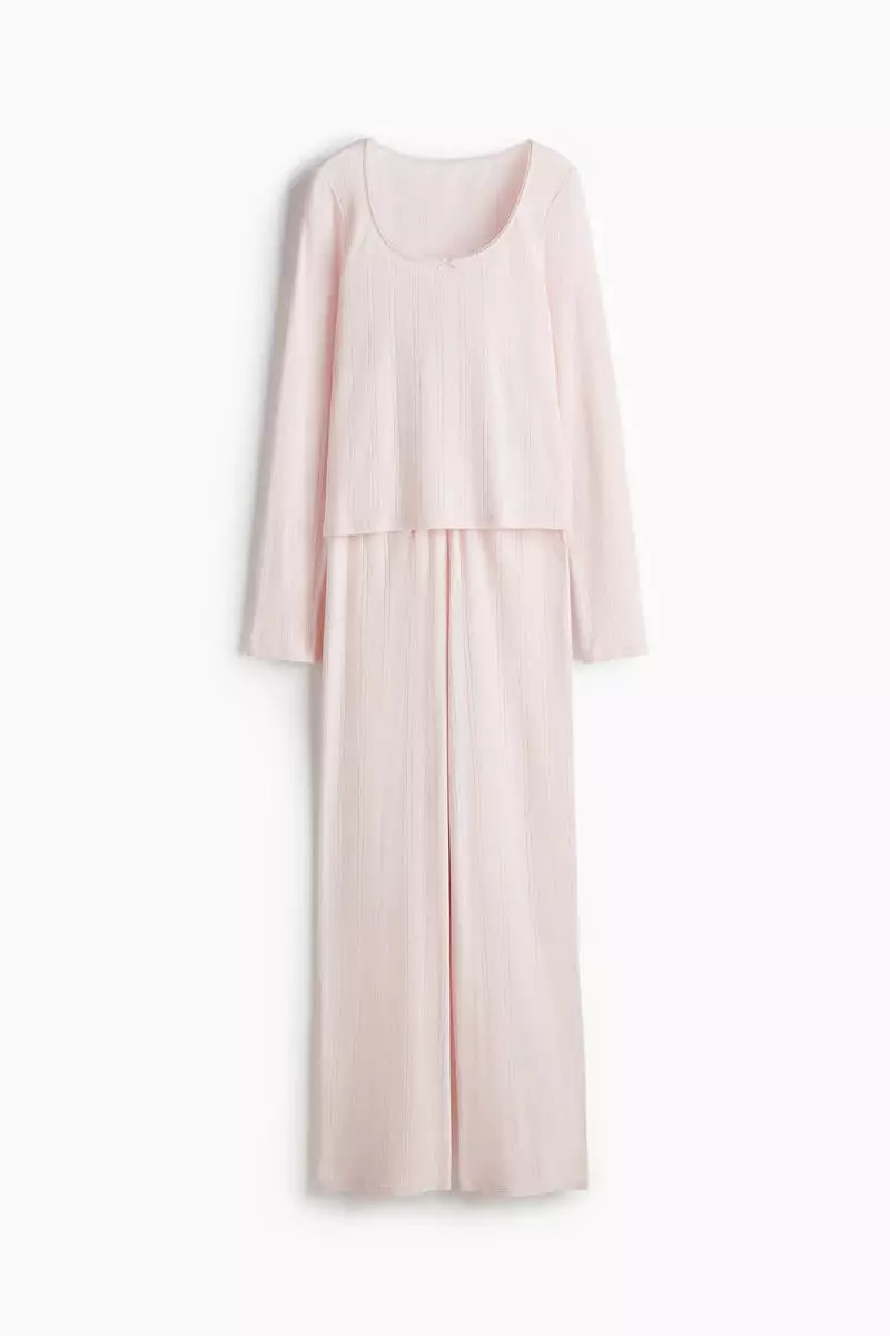 Cotton pointelle pyjamas