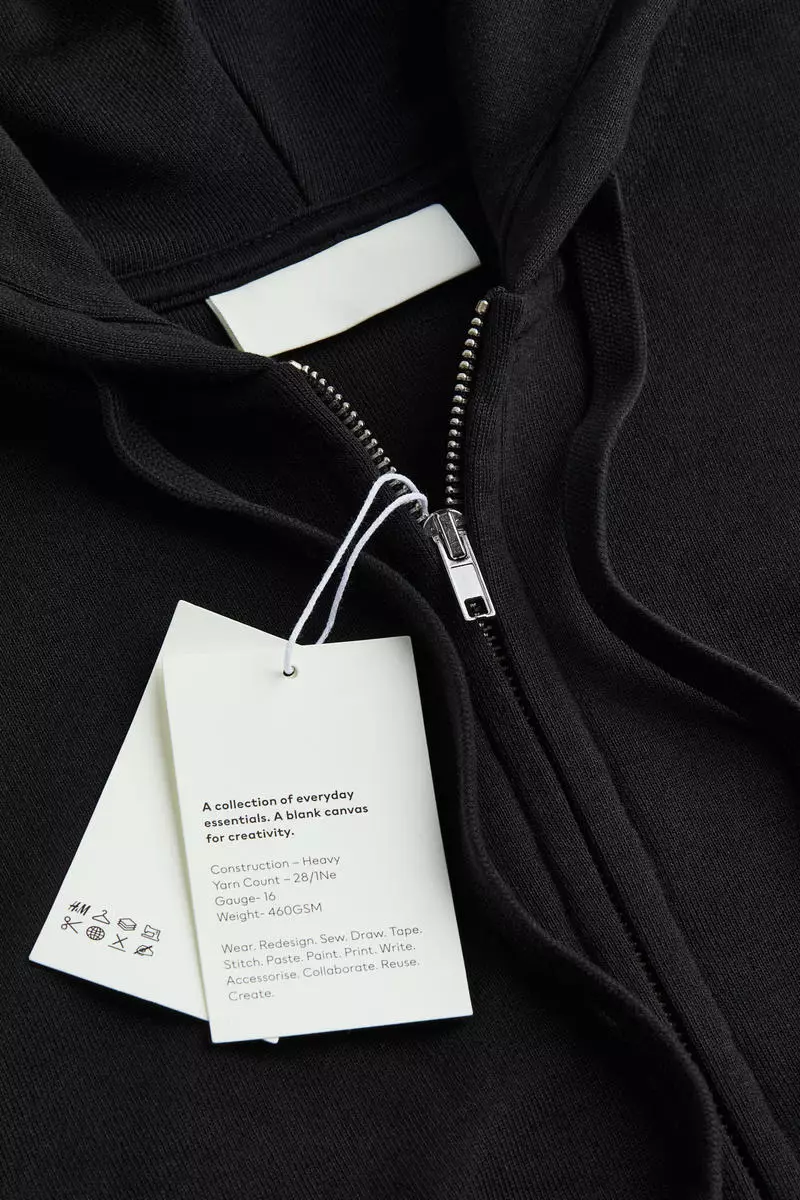 Buy H&M Oversized Fit Cotton zip-through hoodie 2024 Online | ZALORA ...