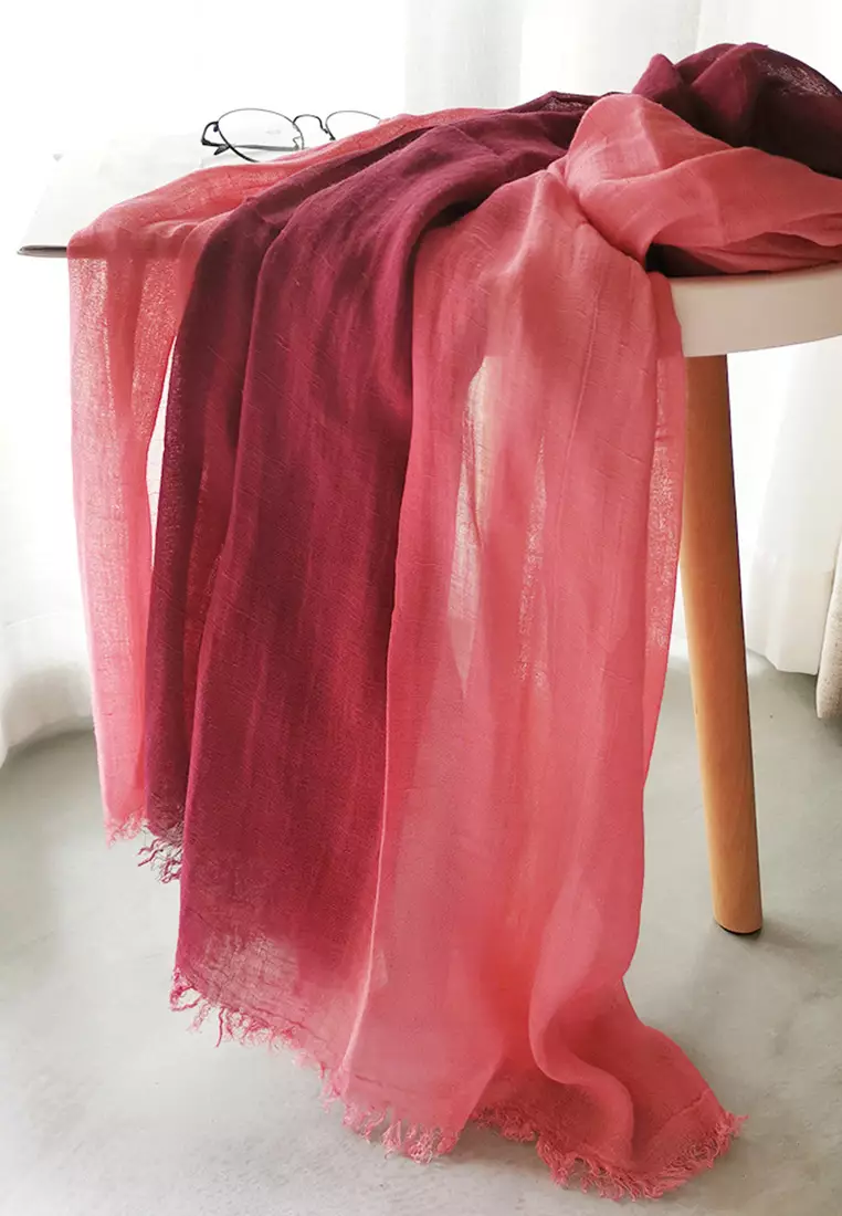 Cotton Yarn Mix Color Tie Dye Scarf JW JS-1100.a