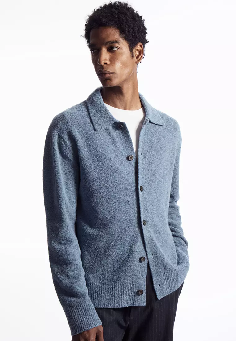 線上選購COS Collared Wool-Bouclé Cardigan | ZALORA 台灣