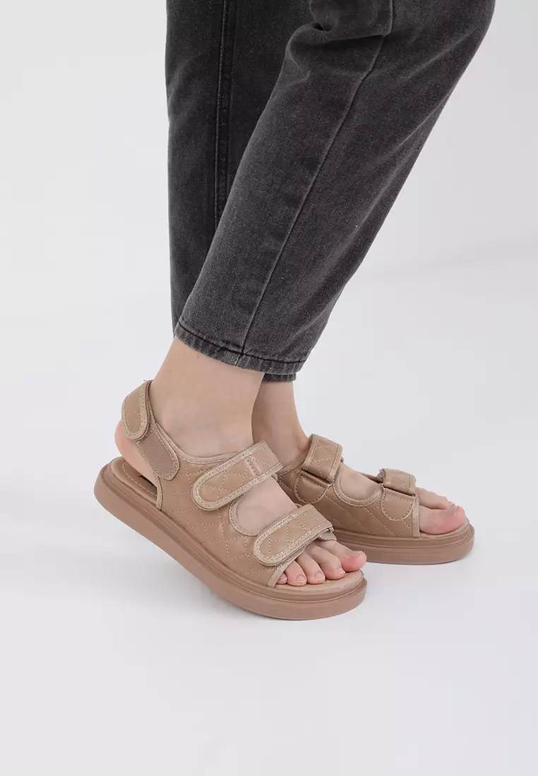 Sofia Miley Platform Sandal Brown