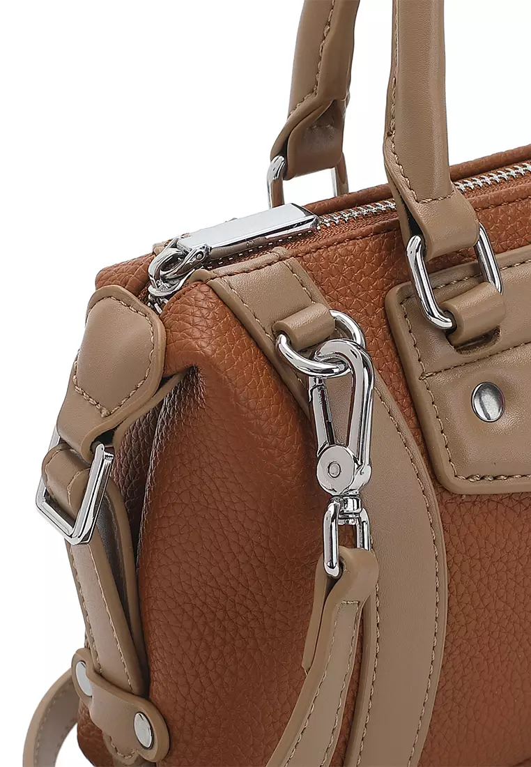 Women's Top Handle Bag / Sling Bag / Crossbody Bag / Shoulder Bag - Brown