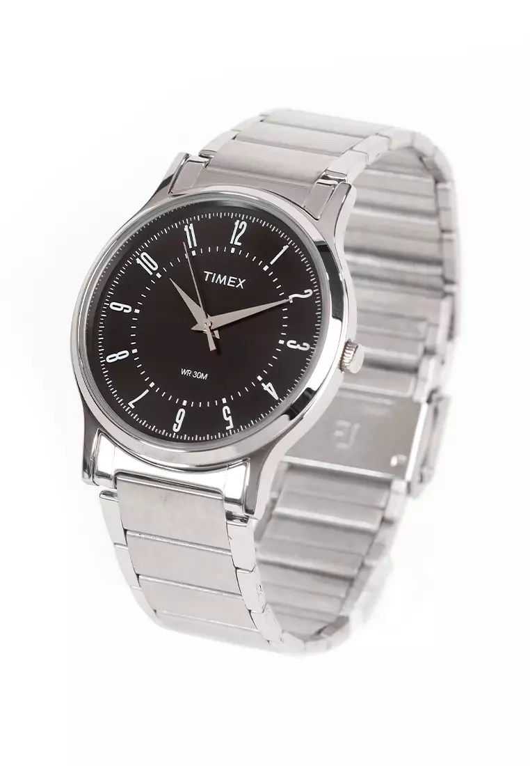 Timex R4 Series Silver Stainless Steel Mens Watch TW00R415E CLASSICS