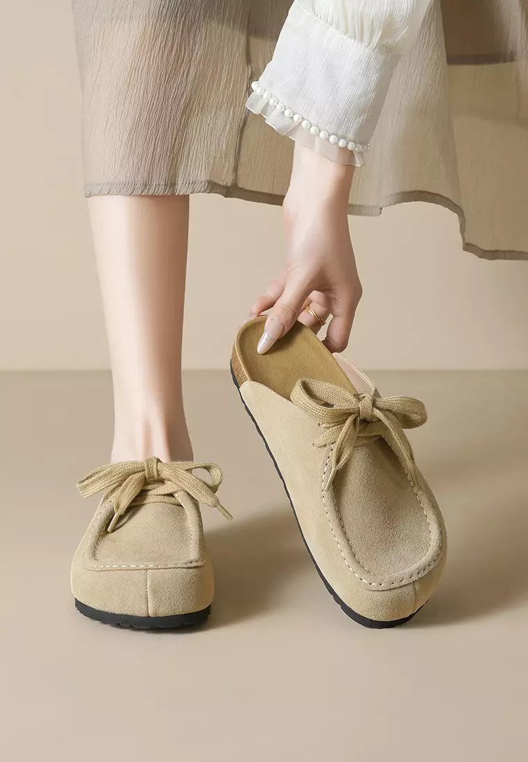 繫帶絨面勃肯鞋 WW959-23