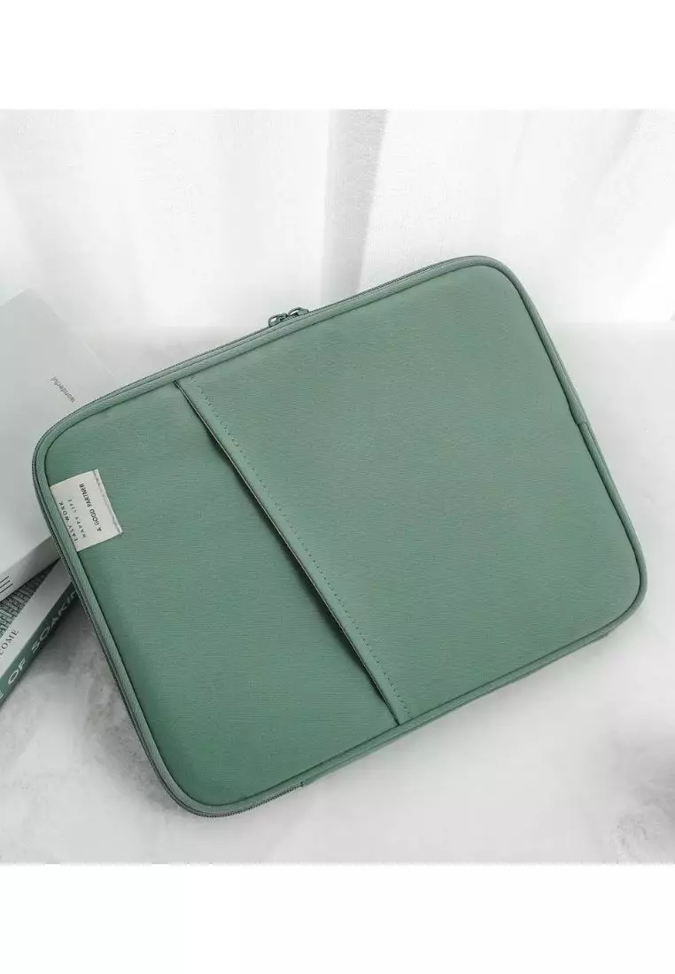 Buy Stitches & Tweed Sage Green Laptop Bag Notebook Sleeve Carrier 2023