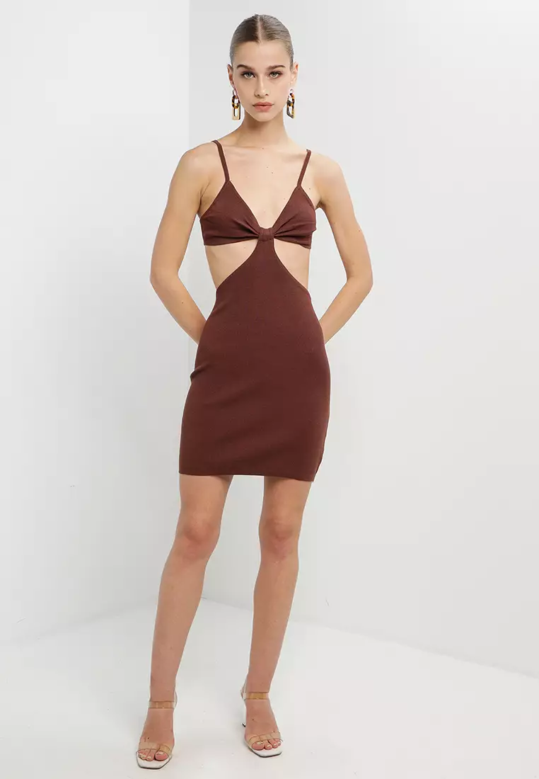 Iman 針織連身迷你裙