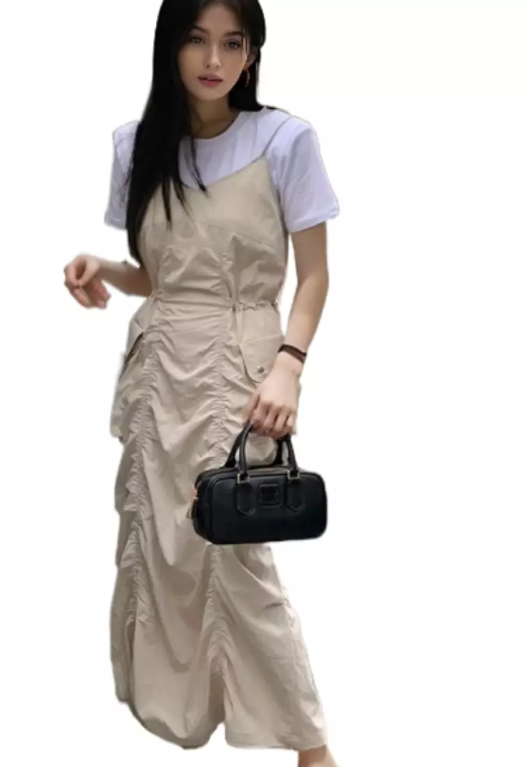 Japanese style simple suspender dress K061401BE