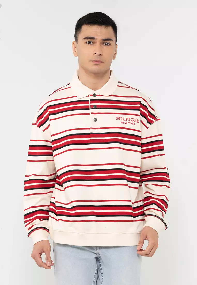 Tommy hilfiger long sleeve rugby polo discount