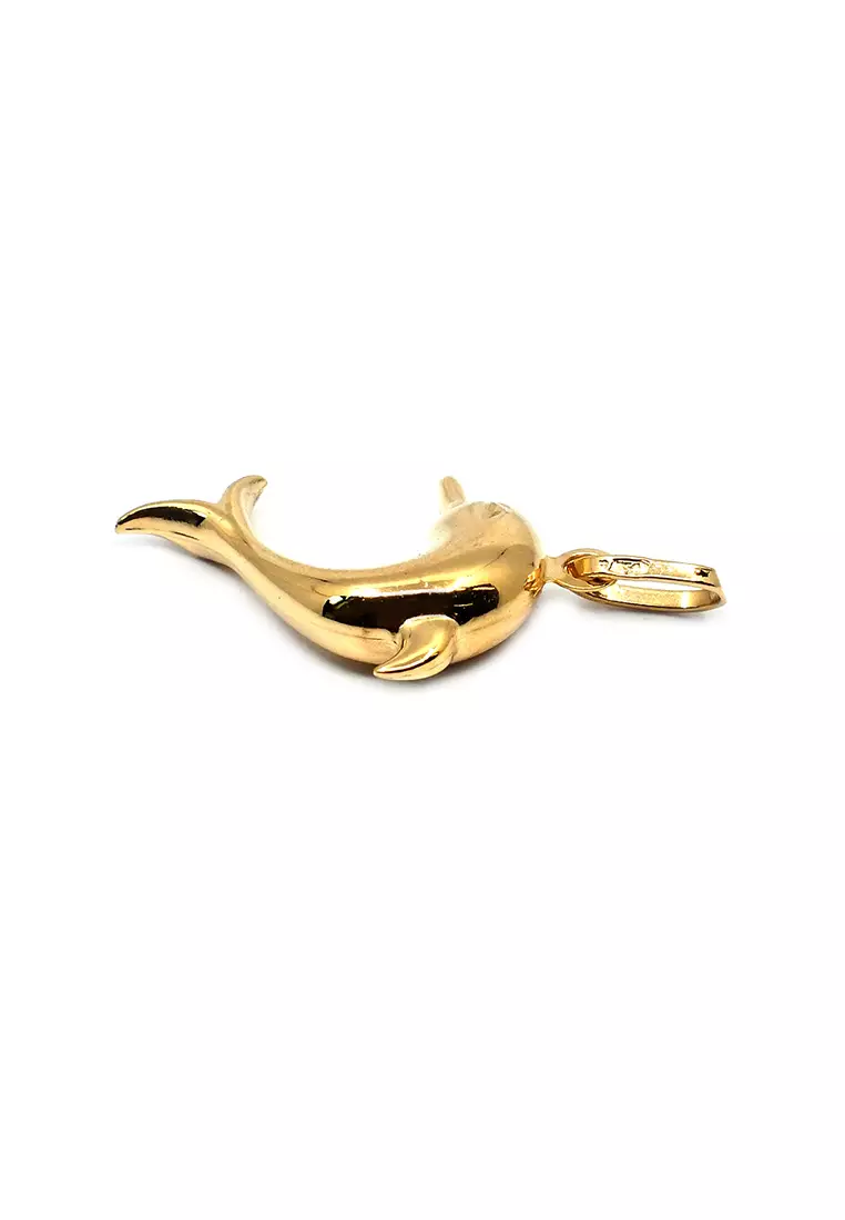 18K Italian Made Yellow Gold Pendant