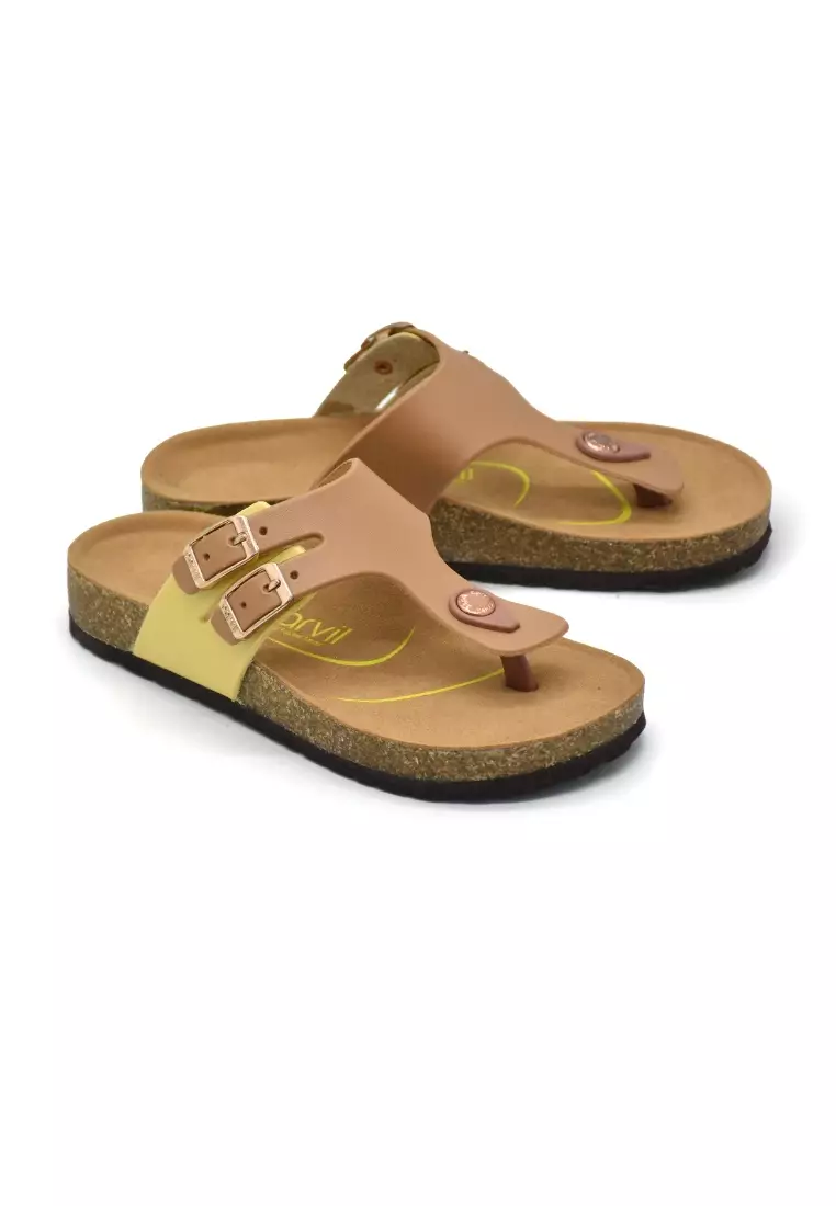 Carvil Sandal Anak Abigail-01 TW Stone/Yellow
