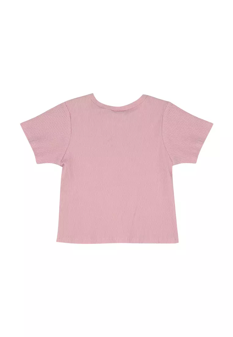 Barbie Embroidered Ribbed Cropped Tee Forever 21 Barbie Crop Top Store