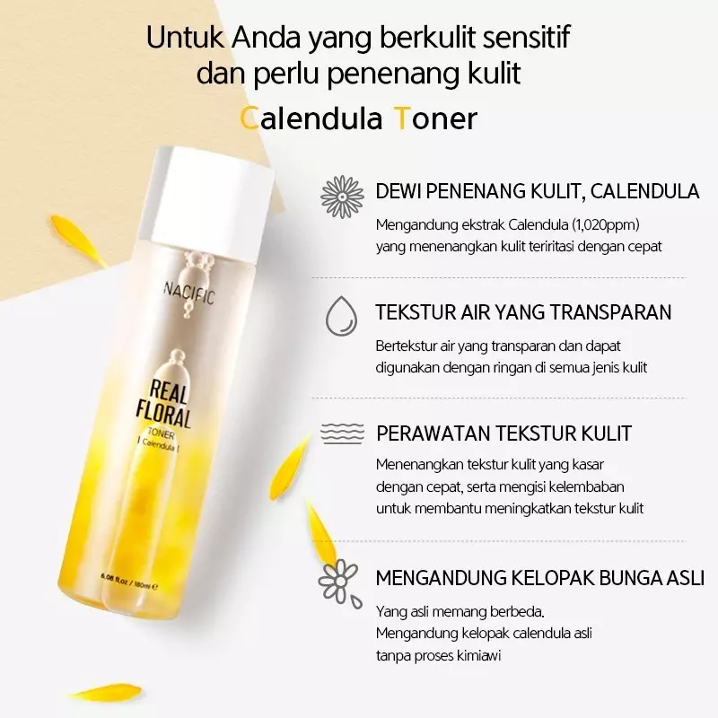 Nacific Real Floral Calendula Toner (180ml)