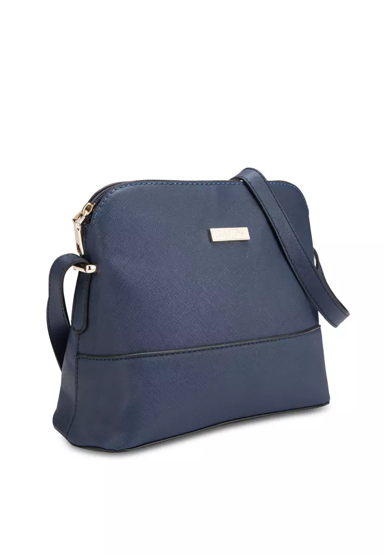 Unisa Saffiano Texture Shell Shape Mini Sling Bag