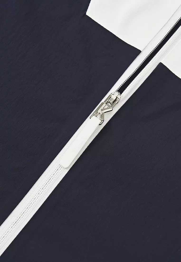 女裝 K-SWISS LOGO 拼色連帽外套