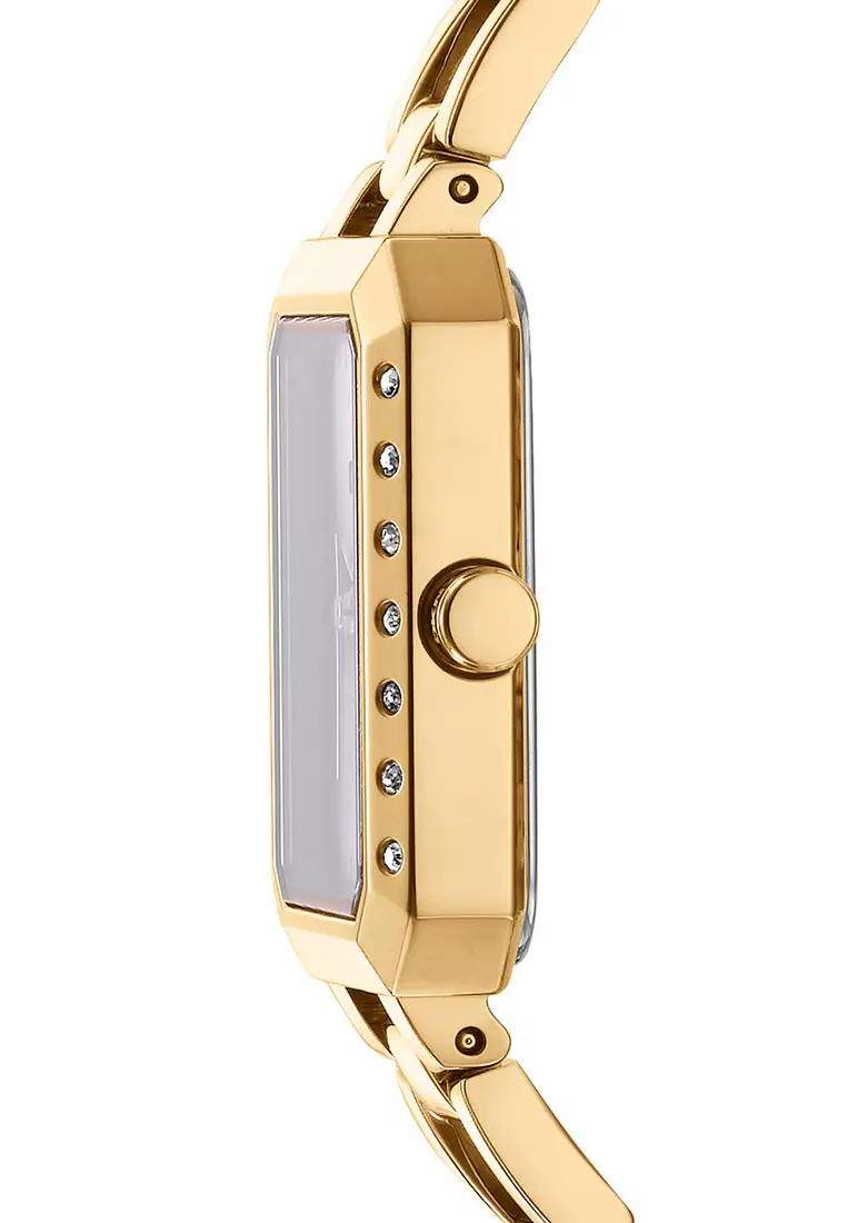 Dkny Uptown Glitz Gold Stainless Steel Analog Quartz Watch For Women DK1L010M0025