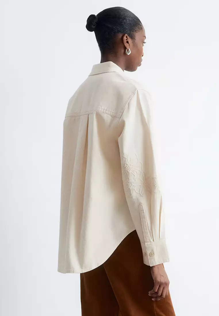 Embroidered Denim Shirt