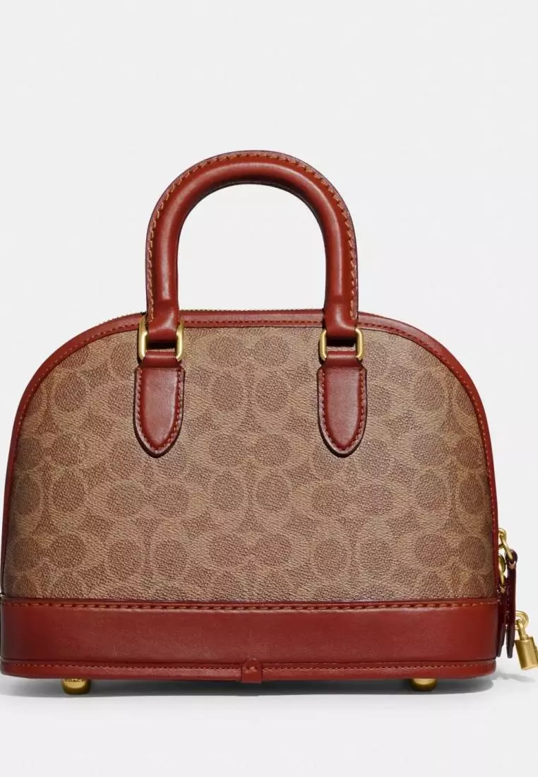 Coach Revel Bag In Signature Canvas Tan Rust