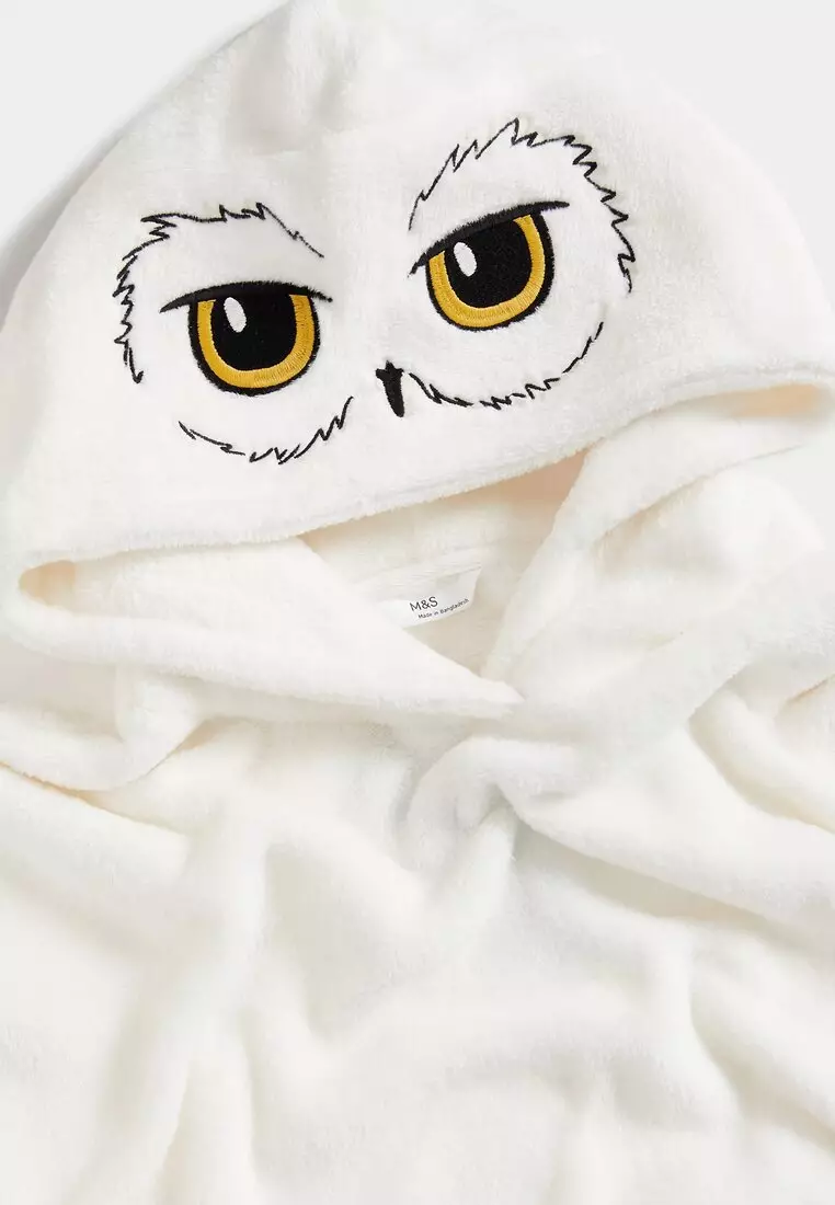 Harry Potter Hedwig Mädchen Schwarz übergroß Luxus Vliesdecke
