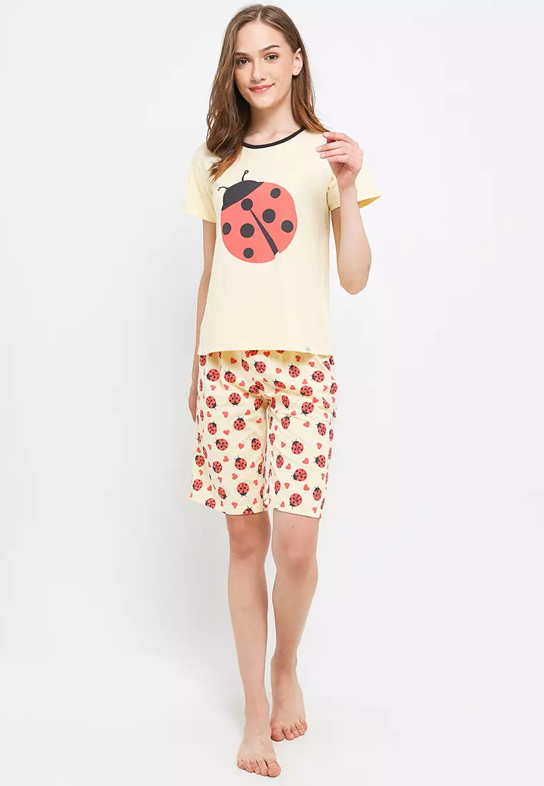 Pyjama Pijama Short Sleeve Short Pants Sleepwear