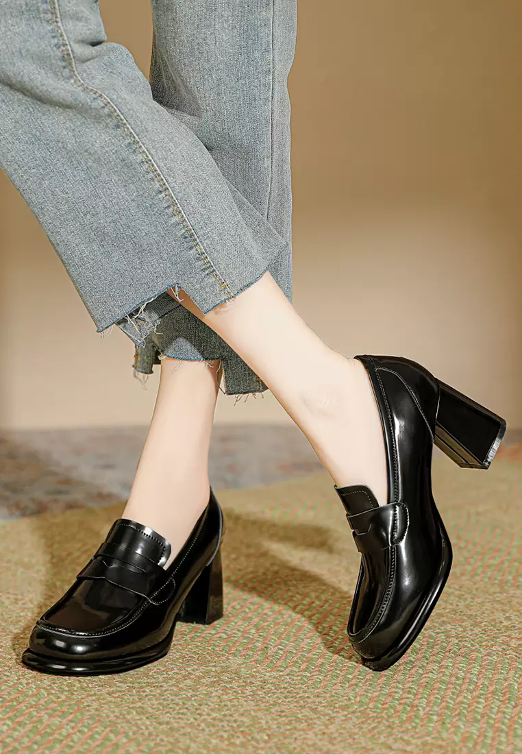 7CM Penny Patent Leather Loafers TE103-3