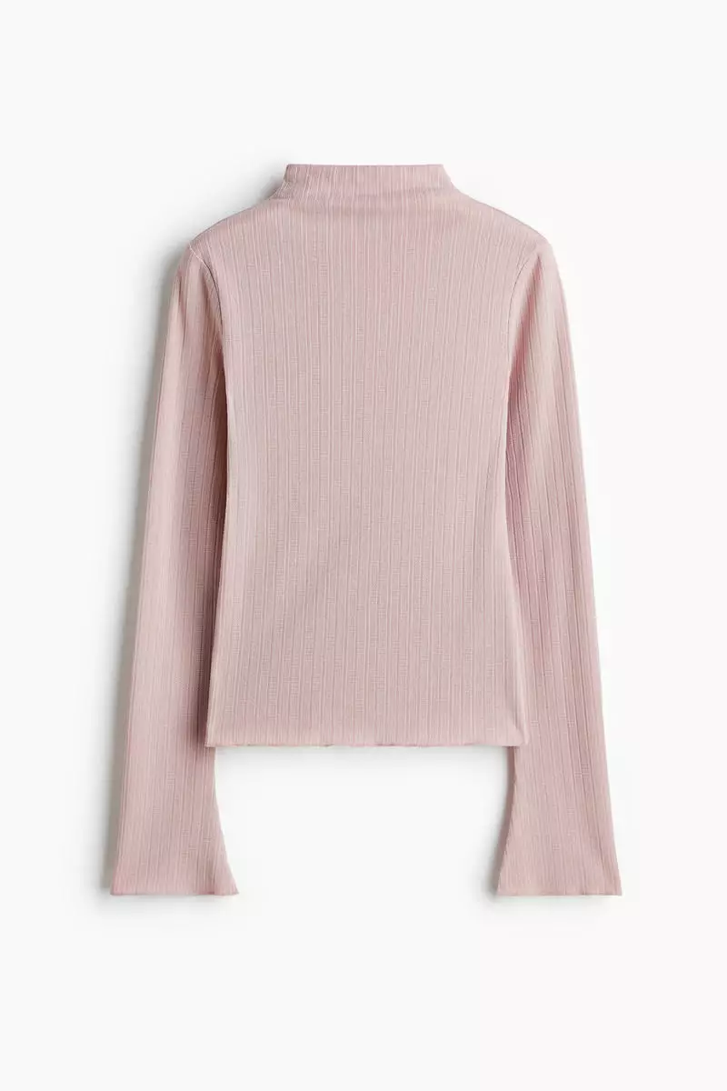 Ribbed turtleneck top