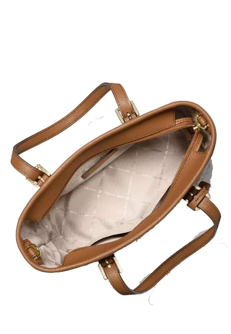 Michael Kors Jet Set Travel Extra-Small Logo Top-Zip Tote Bag