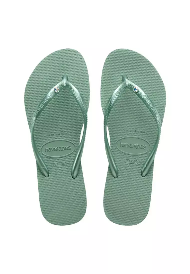 Discount on Havaianas  shoes - SKU: Slim Crystal Sw Ii Flip Flops