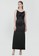 Cloth Inc black Drapery Maxi Slit Dress in Black 6D8C9AA54A09B5GS_1