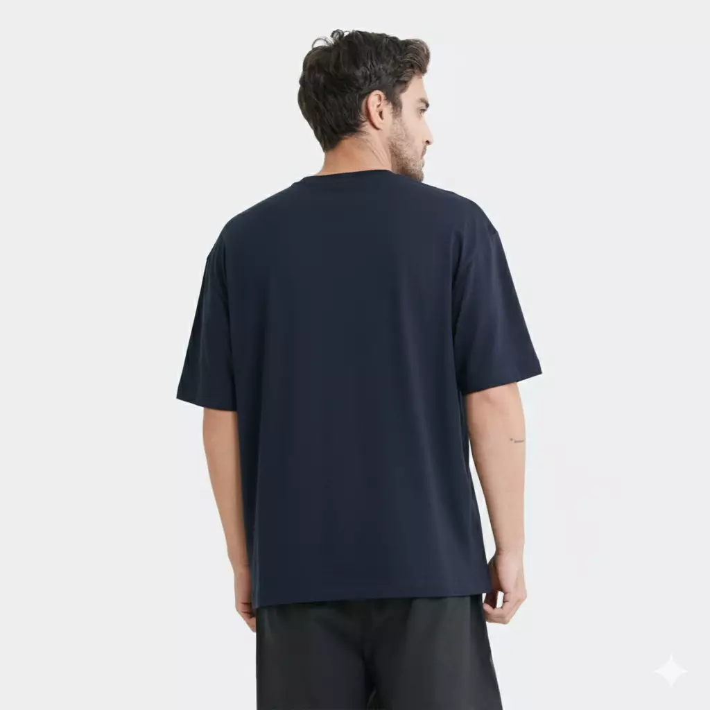 CELCIUS Kaos Pocket Oversize Lengan Pendek LIN001638C Navy