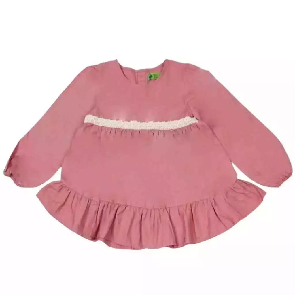 Twist Kids [Official Store] - Peony NC, New Girls Collection, Baju/Blouse Lengan Panjang Anak Perempuan (usia 4-14 tahun) Warna Pink