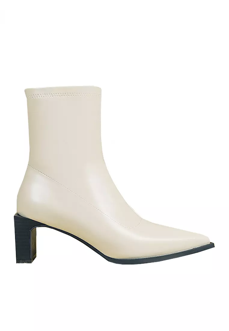 White on sale stretch boots