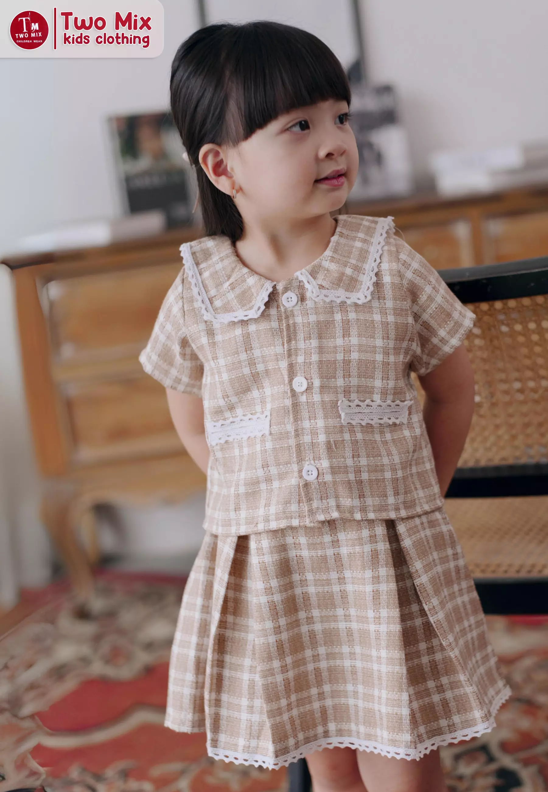 Two Mix - Serra Set Setelan Anak Perempuan Lucu 1-12 Tahun 4400 Hijau