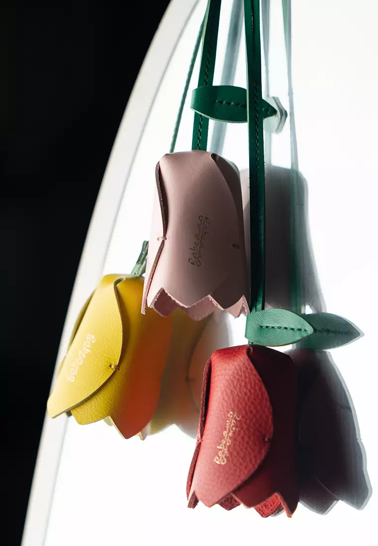 [Online Exclusive] Flower Key-ring Bag Charm - Candy Pink