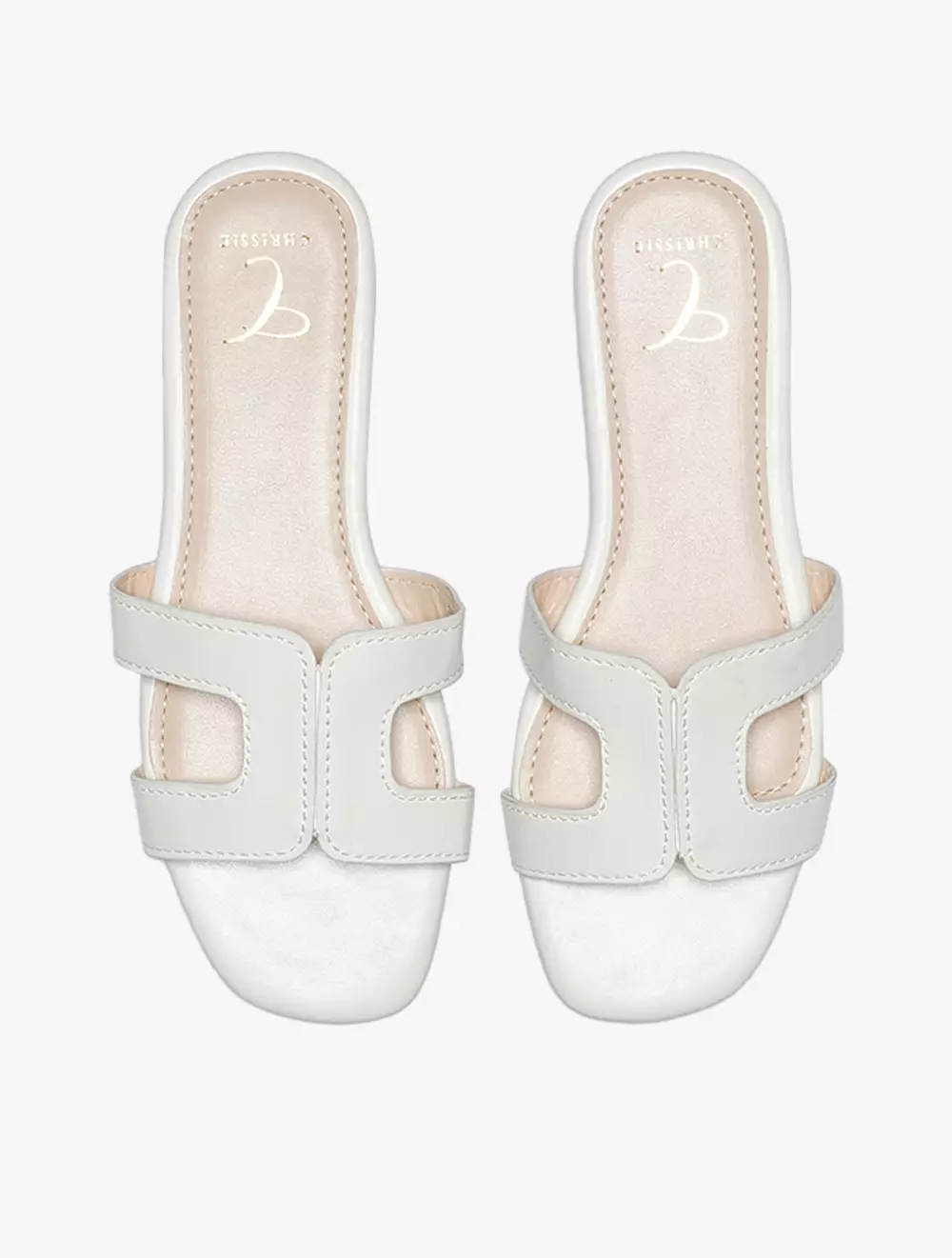 Payless Chrissie Womens Neyra Flat Sandals - Off White_05