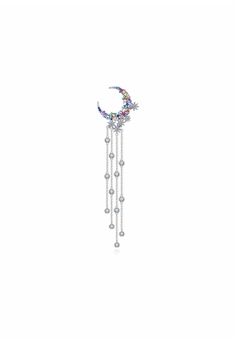 THIALH London silver THIALH London - Rainbow 18K White Gold Plated 925 Sterling Silver with Cubic Zirconia Earring (Right Side) BEE3504 1829FAC8E60DACGS_1