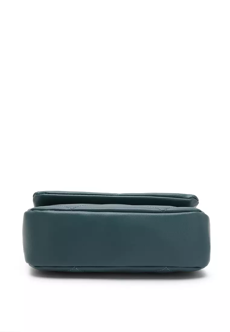 Quilted Shoulder Bag / Sling Bag / Crossbody Bag (Tas Bahu / Tas Selempang Wanita) - Hijau