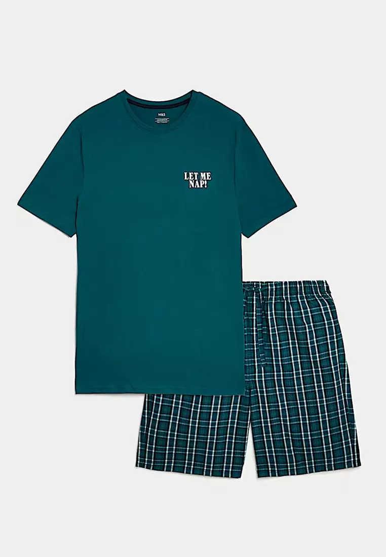 Pure Cotton Let Me Nap Slogan Pyjama Set