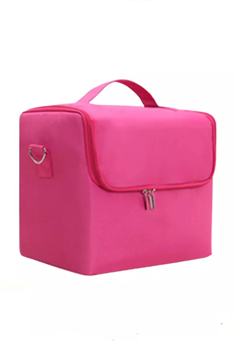 Elmar Tas Organizer Make Up Rak Perhiasan Wanita Large Storage Material Oxford ORIGINAL - Pink