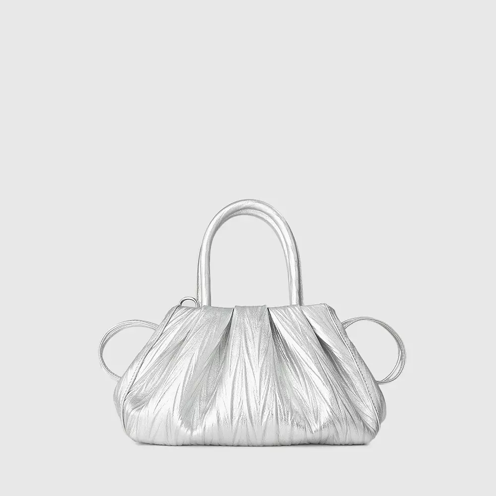 TEESCHALE MINI SHOULDER BAG IN SILVER