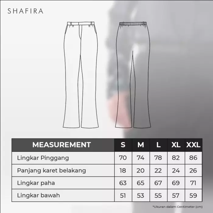 Trixie Pants Dark Navy - Celana  Bawahan Muslim Wanita