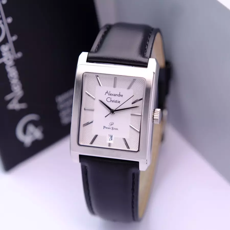 Alexandre Christie 1039 Silver Kulit Hitam Cowok