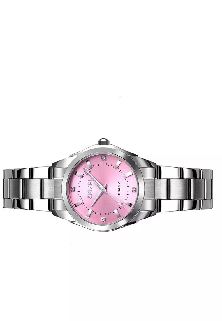 Jam Tangan Analog Wanita Water Resistant 30m Strap Tali Material Stainless Steel LE47 ORIGINAL
