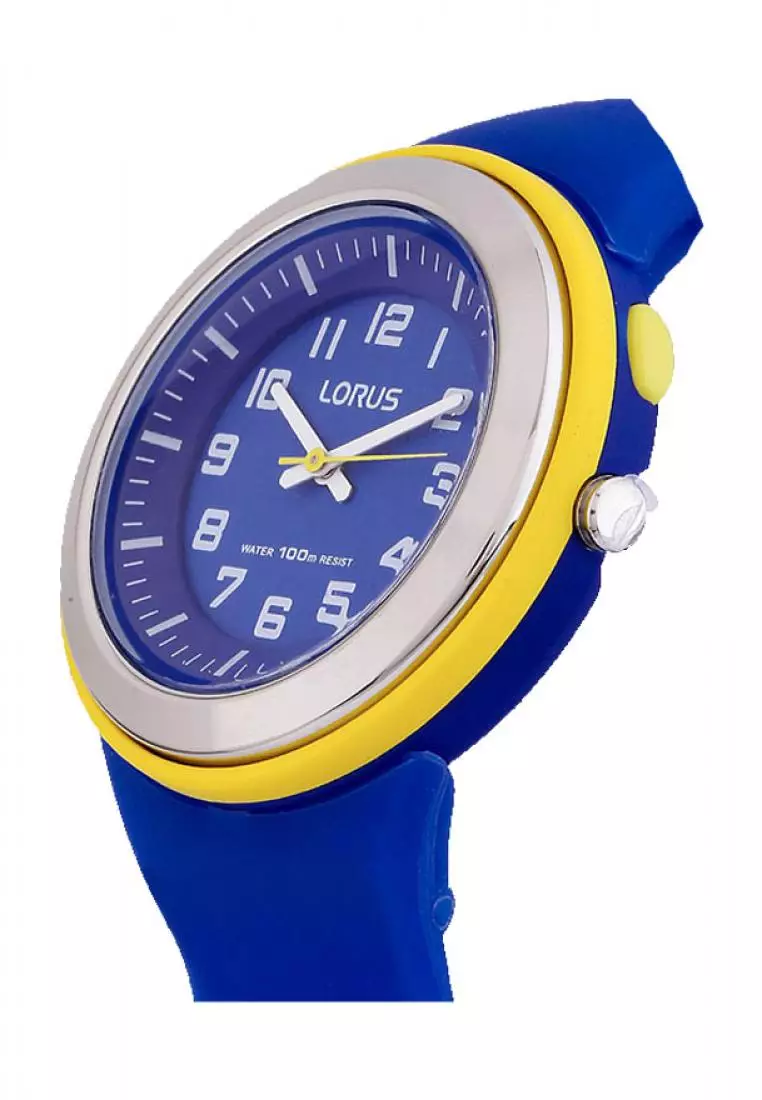 Jam Tangan Anak Lorus Original Garansi Resmi R2307MX9 Strap Silicone Blue Unisex