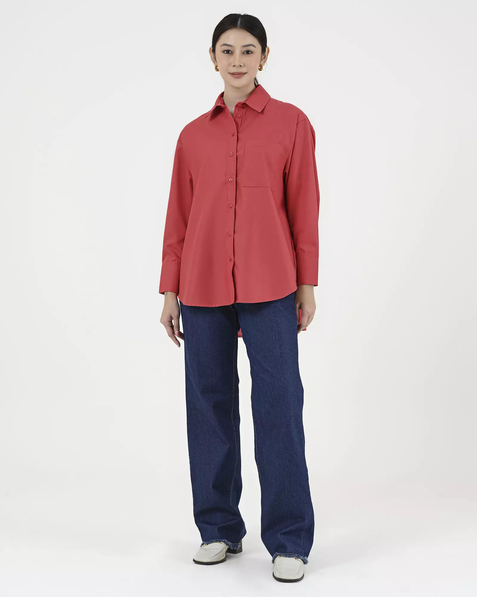 Geulis.id MARYLYN SHIRT - Red