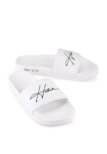 Hollister slide sandals clearance
